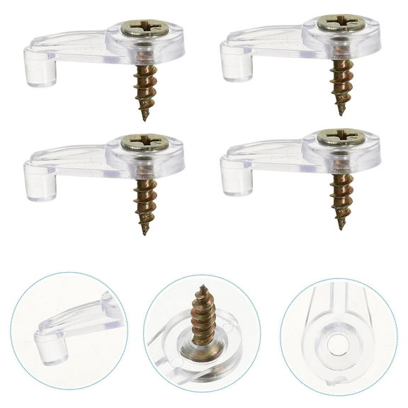 WHAMVOX 100 Pcs Door Good Fixing Effect Clips Mirror Cabinet Retainer