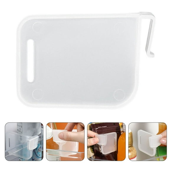 WHAMVOX 100 Pcs Fridge Divider Clip Refrigerator Organizer Fridge Separator Fridge Side Partition Refrigerator Partition Kitchen Supplies
