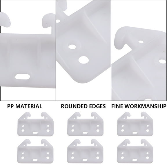 WHAMVOX  100 Pcs Hardware Accessories Drawer Brackets White Drawers Man