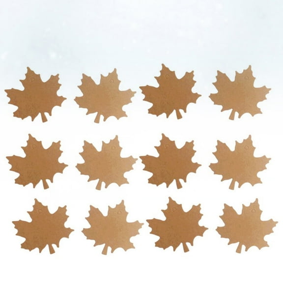 WHAMVOX 100 Pcs Maple Leaf Labels Rope Baking Store Gift