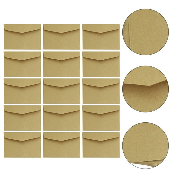 SKISUNO Kraft Invitation Envelopes Khaki 100Pcs