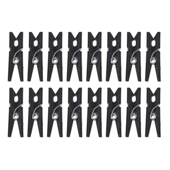 WHAMVOX 100 Pcs Plastic Clothespin Hanging Photo Clips Paper