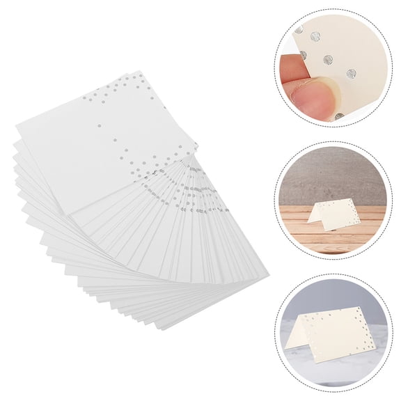 WHAMVOX 100 Pcs Seating Place Cards Table Name Signs Wedding Super Banquet