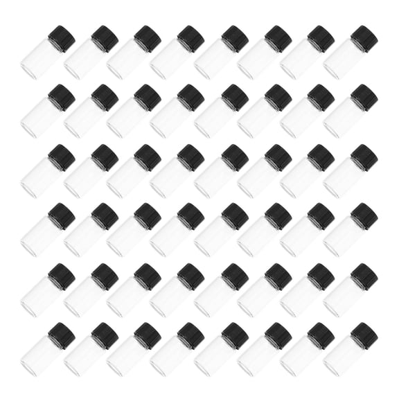 WHAMVOX 100 Pcs Small Refillable Glass Sample Vial Sample Bottles Travel 18X15CM