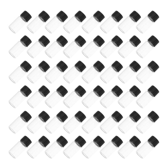 WHAMVOX 100 Pcs Small Refillable Glass Sample Vial Sample Bottles Travel 18X15CM