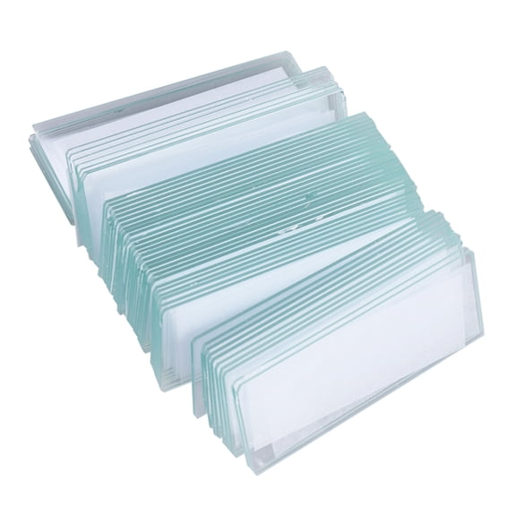 ROMANSENTIAL Grade Specimens Microscope Slides with Optical Glass and Labeling for Science