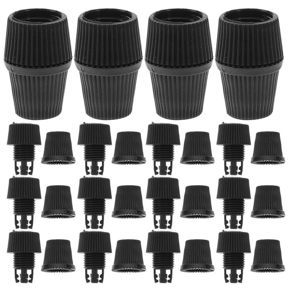 SEWCHICS Lighting Installers Strain Relief Cord Connectors Black PP 100 Sets