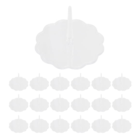 WHAMVOX 100Pcs Cake Flowers Nails Transparent Cake Flower Lifters Cake Cupcake Stands Cake Lifters