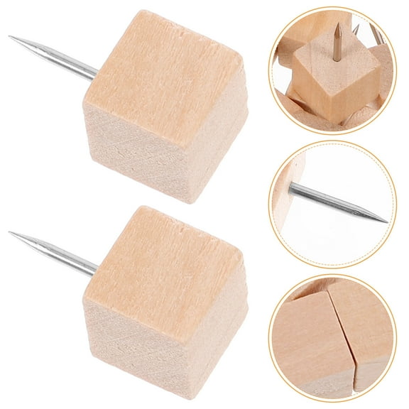 WHAMVOX 100Pcs Delicate Thumbtacks Photo Fixing Push Pins for Bulletin Board Multi Function