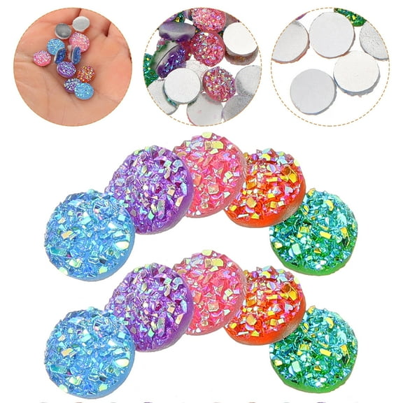 WHAMVOX 100Pcs Flat Back Rhinestones for Crafting Delicate Clothing Embellishments