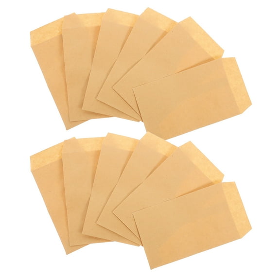 WHAMVOX 100-Pack Multi-Purpose Cash Storage Pouches with Adhesive Backing, Cash Envelopes and Money Organizers