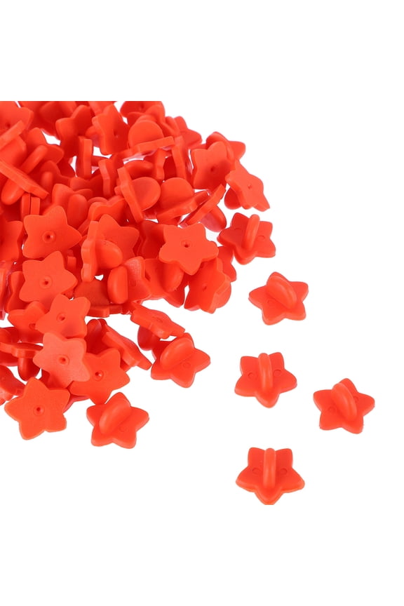 100Pcs Star Badge Lapel Pin Bulk for Diy Crafts and Brooch Base Accessories