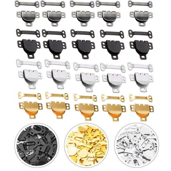 WHAMVOX 100pcs DIY Hand Sewing Pants Hook Garment Accessories Metal Trousers Hook