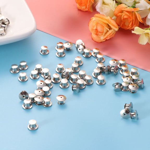 WHAMVOX 100pcs Double Sided Copper Rivets Tubular Metal Semi-Steel Impact Studs Nails Flattend Rivet for Leather Coats Caps Bags Arts Decoration Accessories