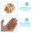 thumbnail image 1 of FESTFENDS Printing Brass Nuts Golden 100Pcs 0.20X0.20X0.28Inch, 1 of 8