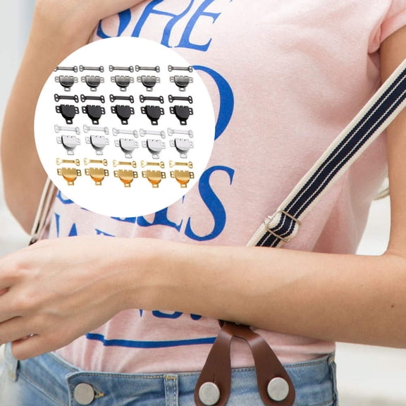 WHAMVOX 100pcs Invisible Metal Buttons Hand Sewing Trousers Hooks DIY Handcraft Buttons