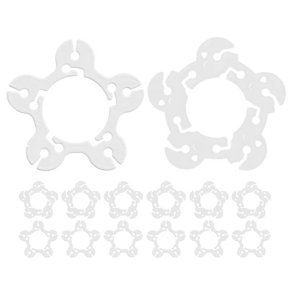 WHAMVOX 100pcs White Plastic Balloon Clips for Party Decorations Wedding Birthdays Easy Use