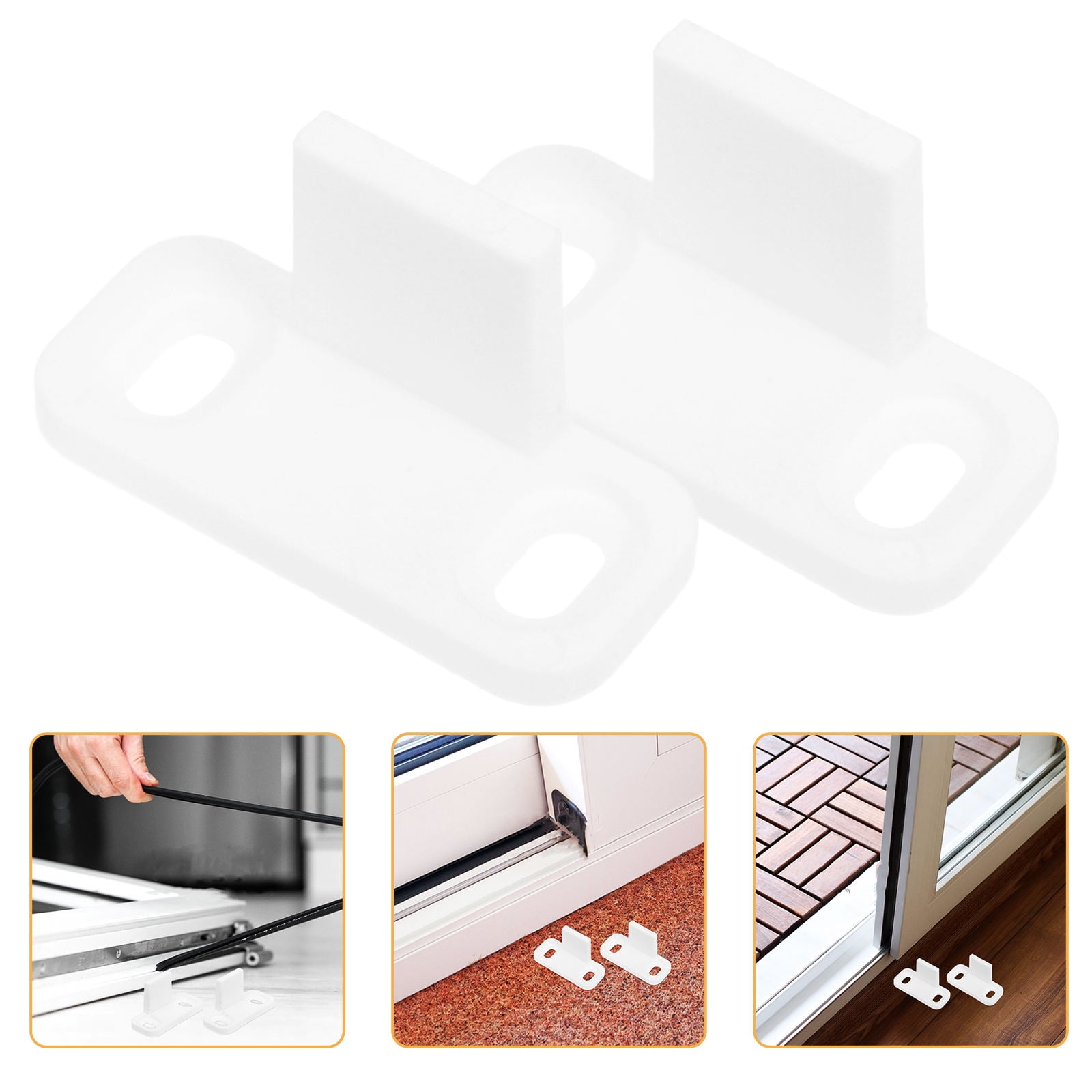 WHAMVOX 10PCS Heavy Duty Sliding Barn Door Floor Guides Easy to Install ...