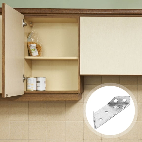 WHAMVOX 10Pcs Multifunction Corner Bracket for Furniture Making with Sturdy Fixing and Silver Color