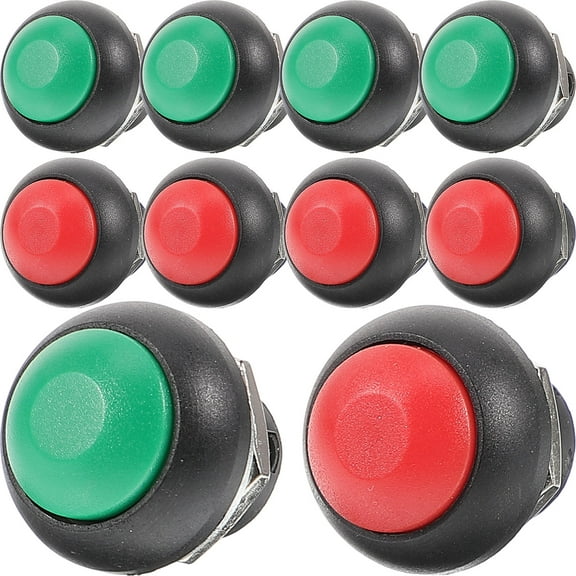 WHAMVOX 10Pcs Green Metal Doorbell Accessory for Office and School 0.8x0.7x0.7in