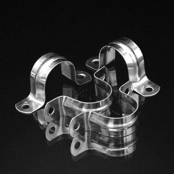 WHAMVOX 10Pcs Metal Clamp for Pipe Fixing with Tension Adjustment in Home Use