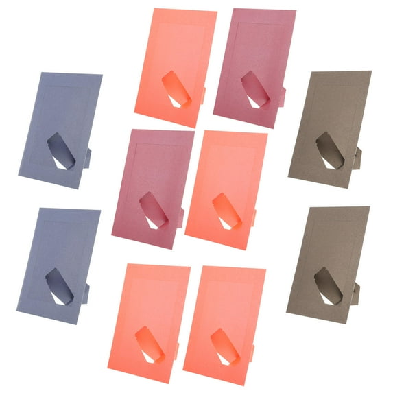 WHAMVOX 10Pcs Party Picture Frame Assorted Color for Home Decoration and Photo Holder