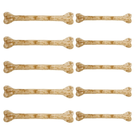 WHAMVOX 10Pcs Plastic Bones Model for Halloween Decorations Small Fake Bone for Crafts DIY Fake Bones Charms Mini Bones Charm Pendant Making