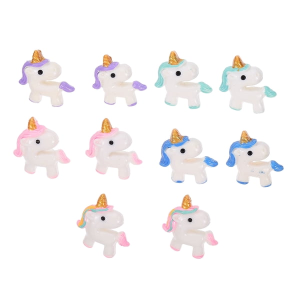 WHAMVOX 10Pcs Pretty Thumb Tacks Shape for Map Marking Assorted Color 1.2x1.1x0.8in