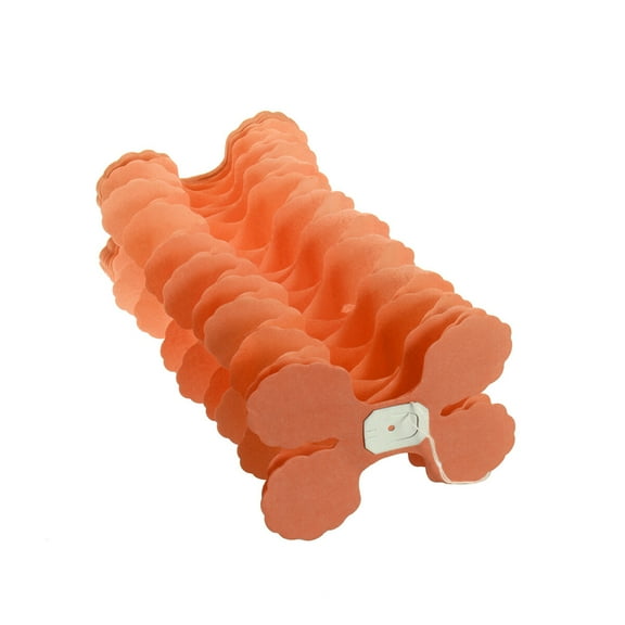 WHAMVOX 10Pcs Tissue Paper Garland Orange Stereoscopic Reusable Decorative Wedding Streamers