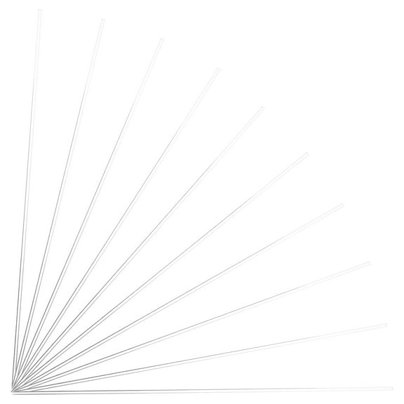 WHAMVOX 10Pcs Transparent Acrylic Garden Support Stakes for Healthy Plant .8x0.08x0.08in