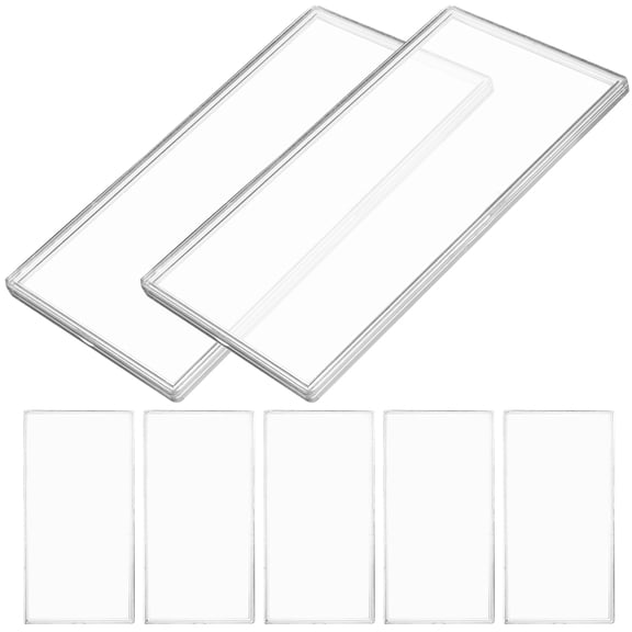 WHAMVOX 10Pcs Transparent Banknotes Case Banknote Collection Holder Banknote Protector for Home