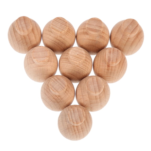 WHAMVOX 10Pcs Unpainted Wood Crafts for Home Decor and Child Activity with Blank Design Wooden Peg Doll
