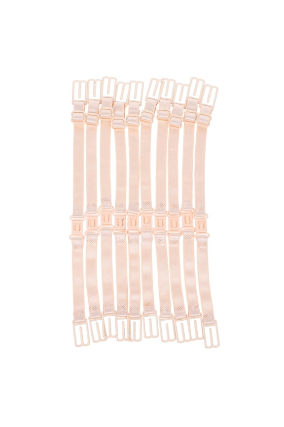 10Pcs Replaceable Light Yellow Bra Strap Clips for Conceal and Nonslip Shoulder Support