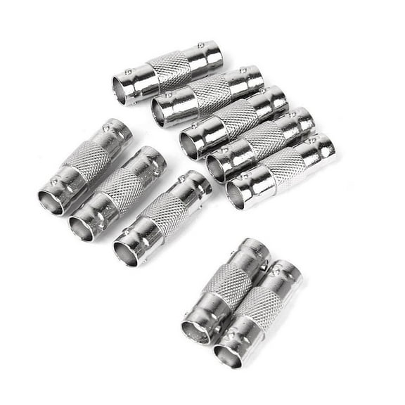 WHAMVOX 10pcs BNC Female to BNC Female Jack Coaxial Cable Adapter Coupler Converter Connector