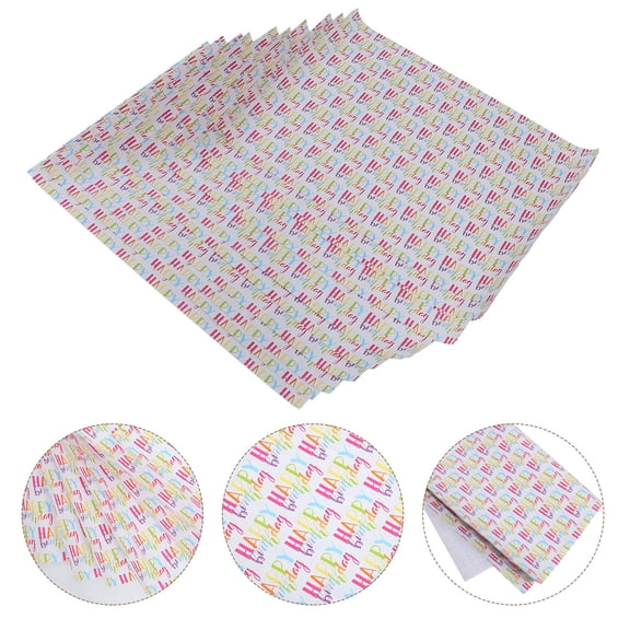 WHAMVOX 10pcs Birthday Gift Packing Paper Present Box Wrapping Paper Festival Party Supplies