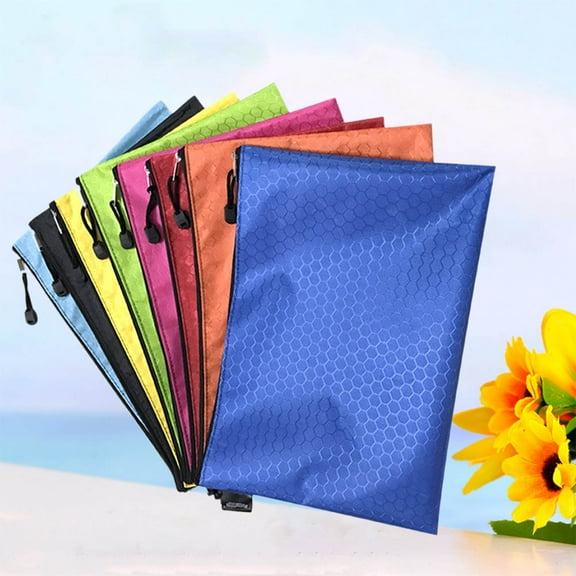 ROMANSENTIAL Oxford Cloth Waterproof File Bag Ball Pattern A4 Size for Travel and Office