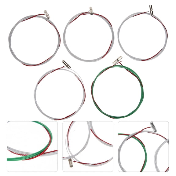 WHAMVOX 10-Pack Chinese Guzheng B Strings Metal Wire for Guzheng 6-10 String Instruments Universal Replacement Set