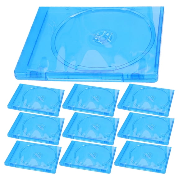 SEWCHICS Small Translucent Cd Wrapping Case Soft Pp 10pcs Multi-Use 6.7x5.3x0.4in