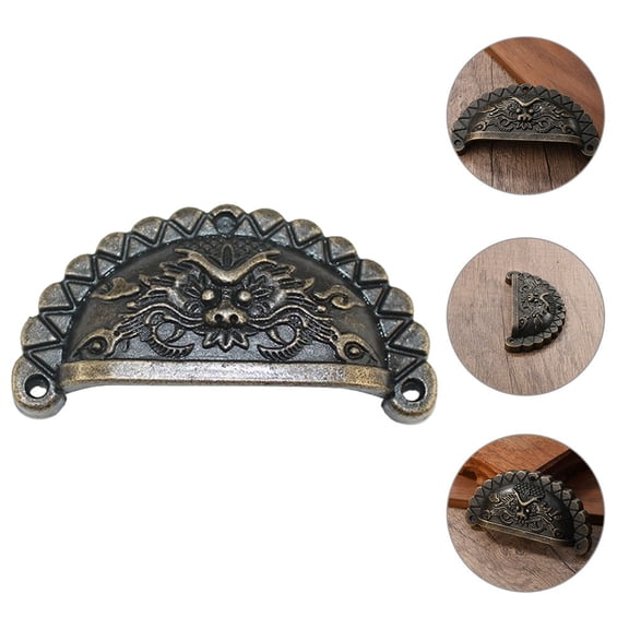 WHAMVOX 10pcs Drawer Knob Furniture Knob Door Handle Copper Vintage Drawer Handle