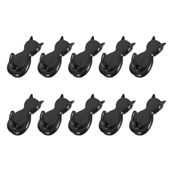 WHAMVOX 10pcs J Shaped Hooks Plastic Cat Hanger Clips Add On Hooks for Kitchen Bedroom Office Wire Racks and Sink Grids