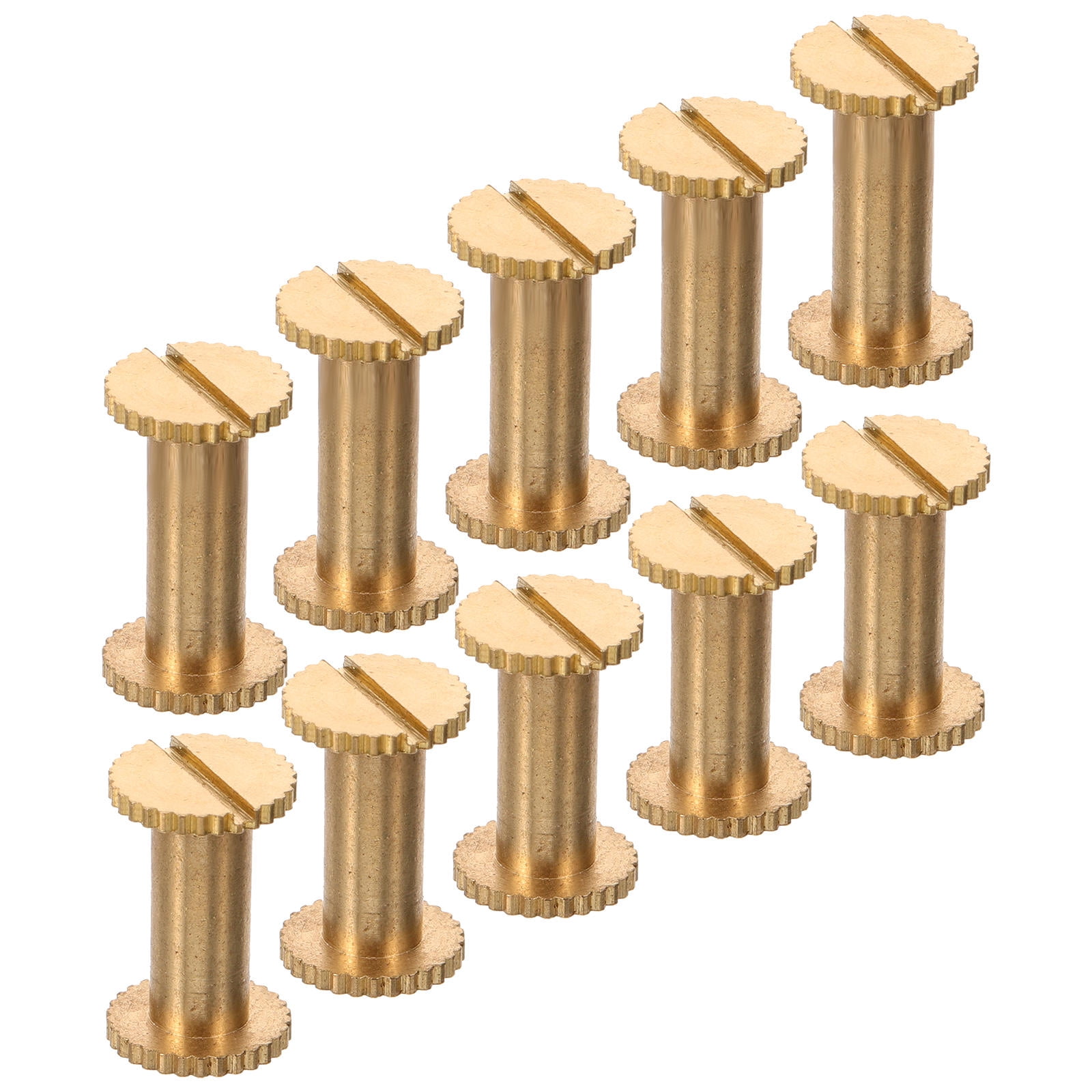 WHAMVOX 10pcs Leather Screw Nail Rivets Screw Post Binding Screws DIY ...