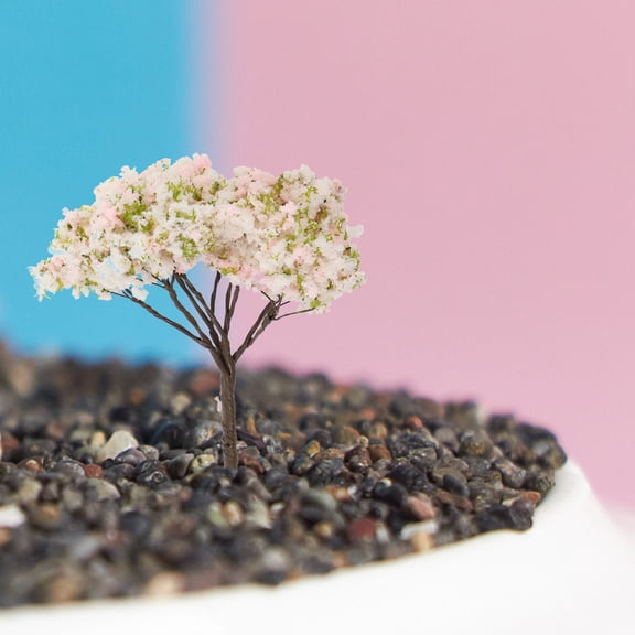 WHAMVOX 10pcs Model Flower Trees Fake Miniature Trees Diorama Supplies Model Scenery Supplies Miniature Garden Accessories
