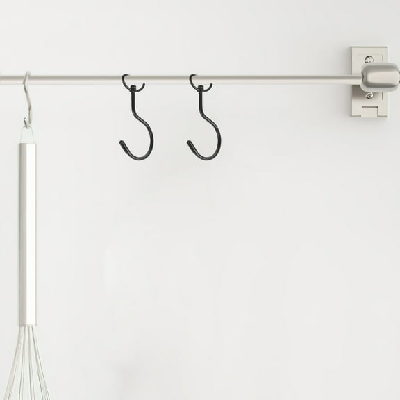 WHAMVOX 10pcs No-Drill 360 Swivel Hook Versatile S Hook For Home Organization Rotating Wall Hooks Bathroom Towel Hanger Hooks Coat Hook