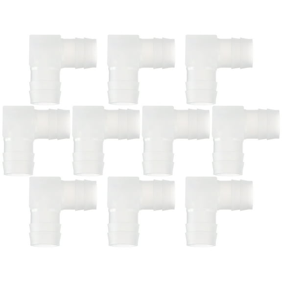 WHAMVOX 10pcs Pagoda Joint Plastic L Shape Water Fitting Connector Set