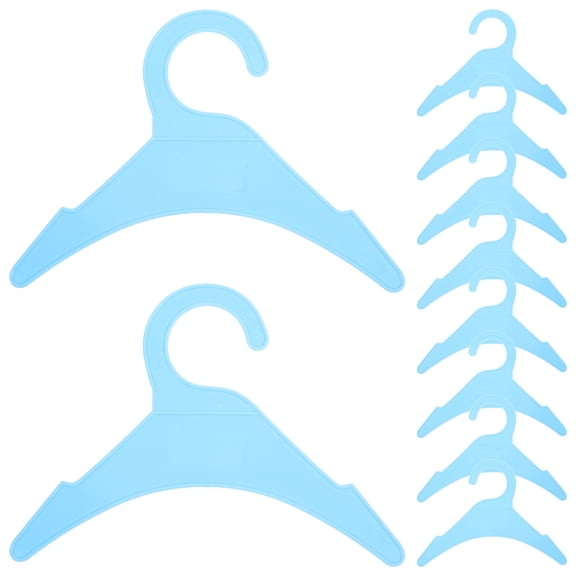 WHAMVOX 10pcs Pet Costume Hanger Household Dog Clothes Hanging Rack Plastic Cat Clothing Hanger