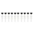 thumbnail image 1 of WHAMVOX 10pcs Plastic Flush Toilet Water Tank Push Buttons Rods Connector (80mm), 1 of 8