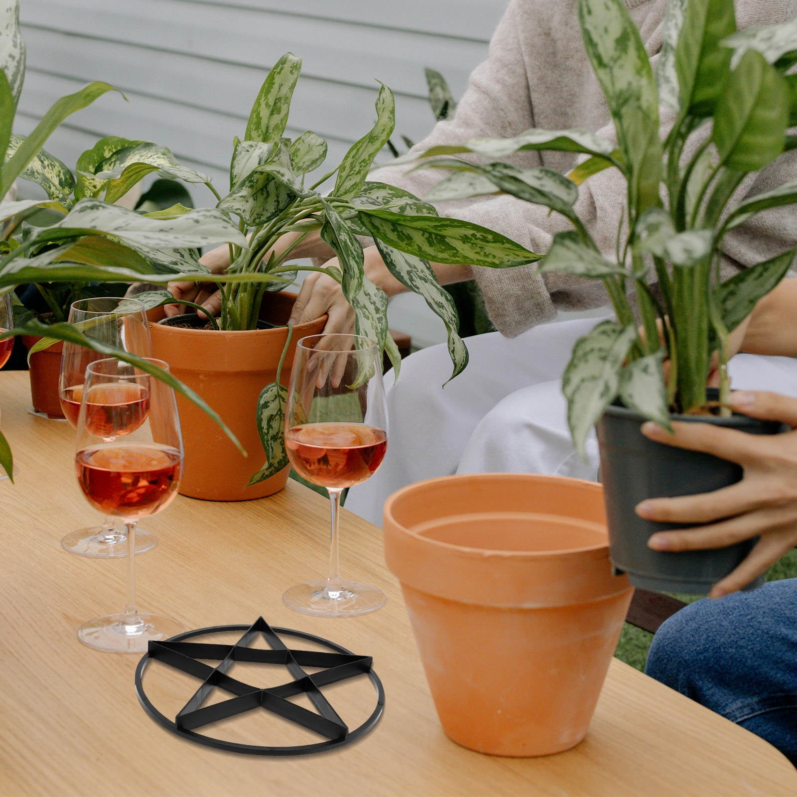 Pot Risers Raiser WHAMVOX 10pcs Pot Lifter Planter Riser Plant Pots Riser for Outdoor ...