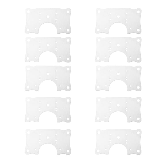 KHBUAB 10-Pack Metal Repair Bracket Kit for Cabinet Door Hinges with Rust-Resistant Finish and Easy Installation