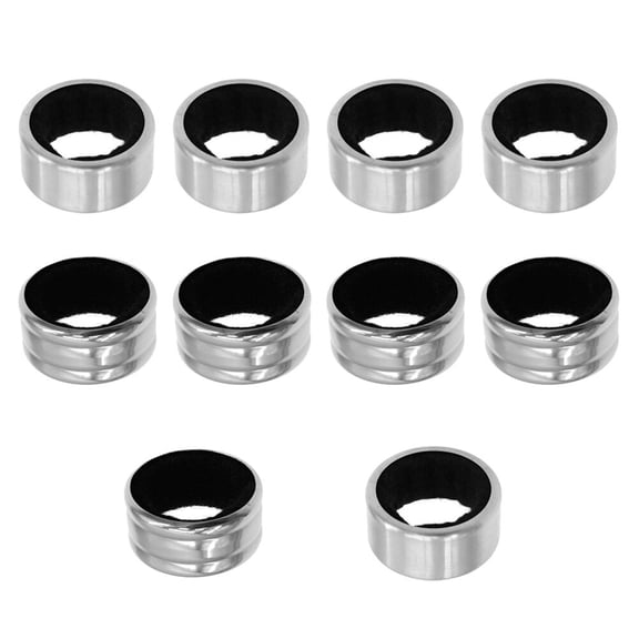WHAMVOX 10pcs Stainless Steel Wine Drip Stop Rings Wine Bottle Collar Bump and Plane Ring Leak-Proof Anti-Overflow Ring