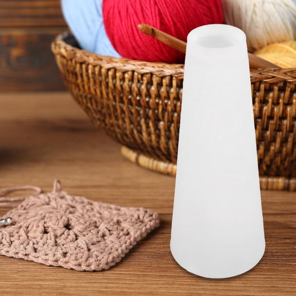 WHAMVOX 10pcs Tapered Yarn Cones Plastic Wool Tubes for Thread Winding Textile Bobbins for Embroidery Crafting DIY Projects Sewing Machine Accessories